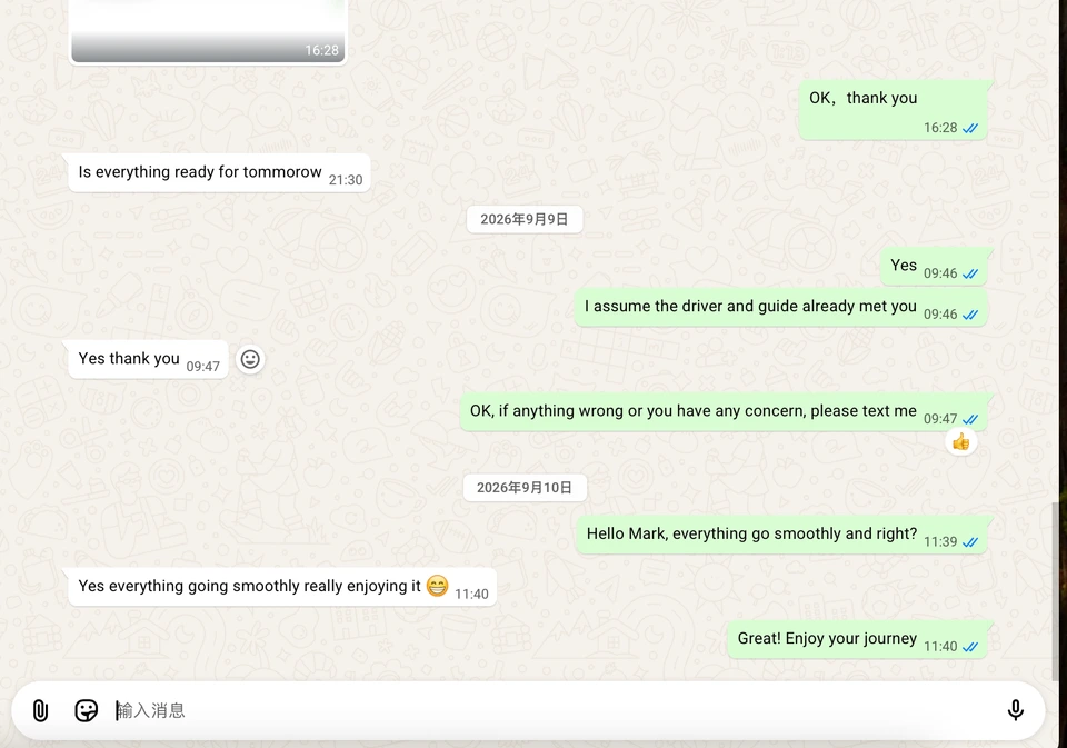 Redacted customer conversation from Ireland.